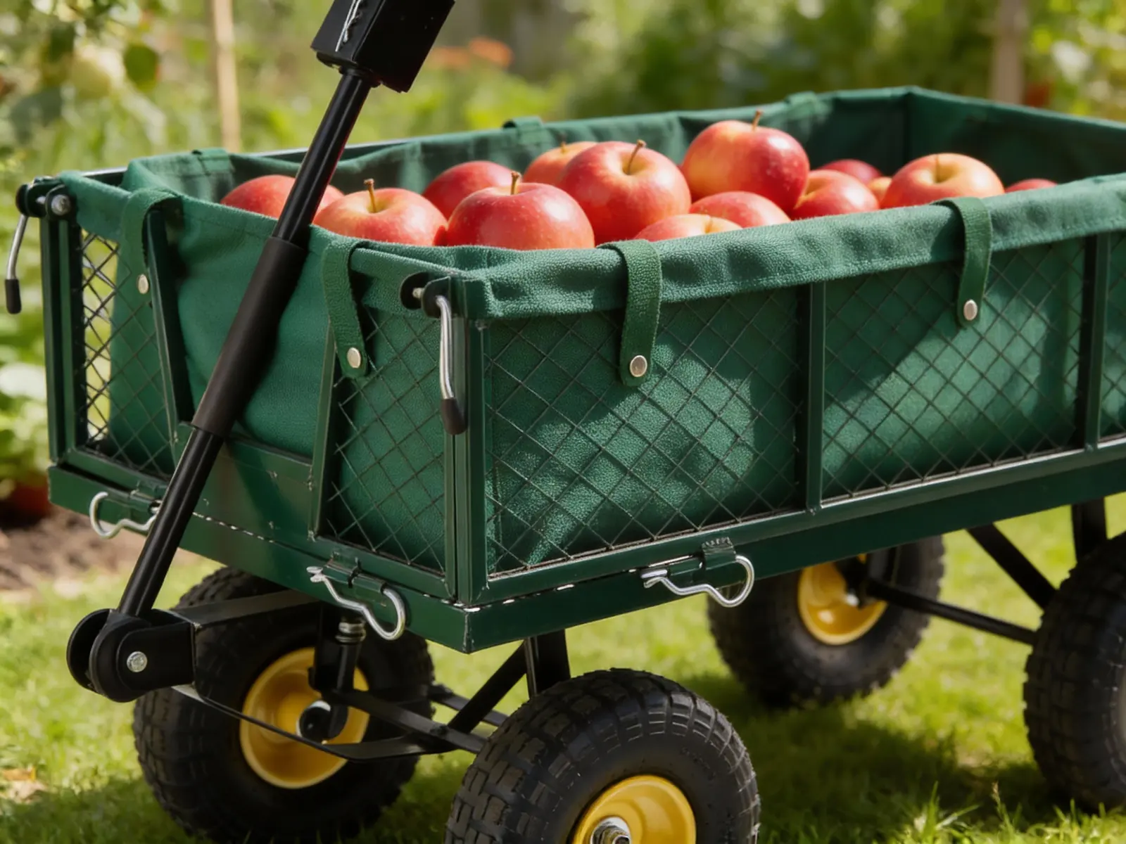 Dvojfunkčný záhradný vozík 300 kg s nafukovacími kolesami CH-WOZ6841 - detail 2