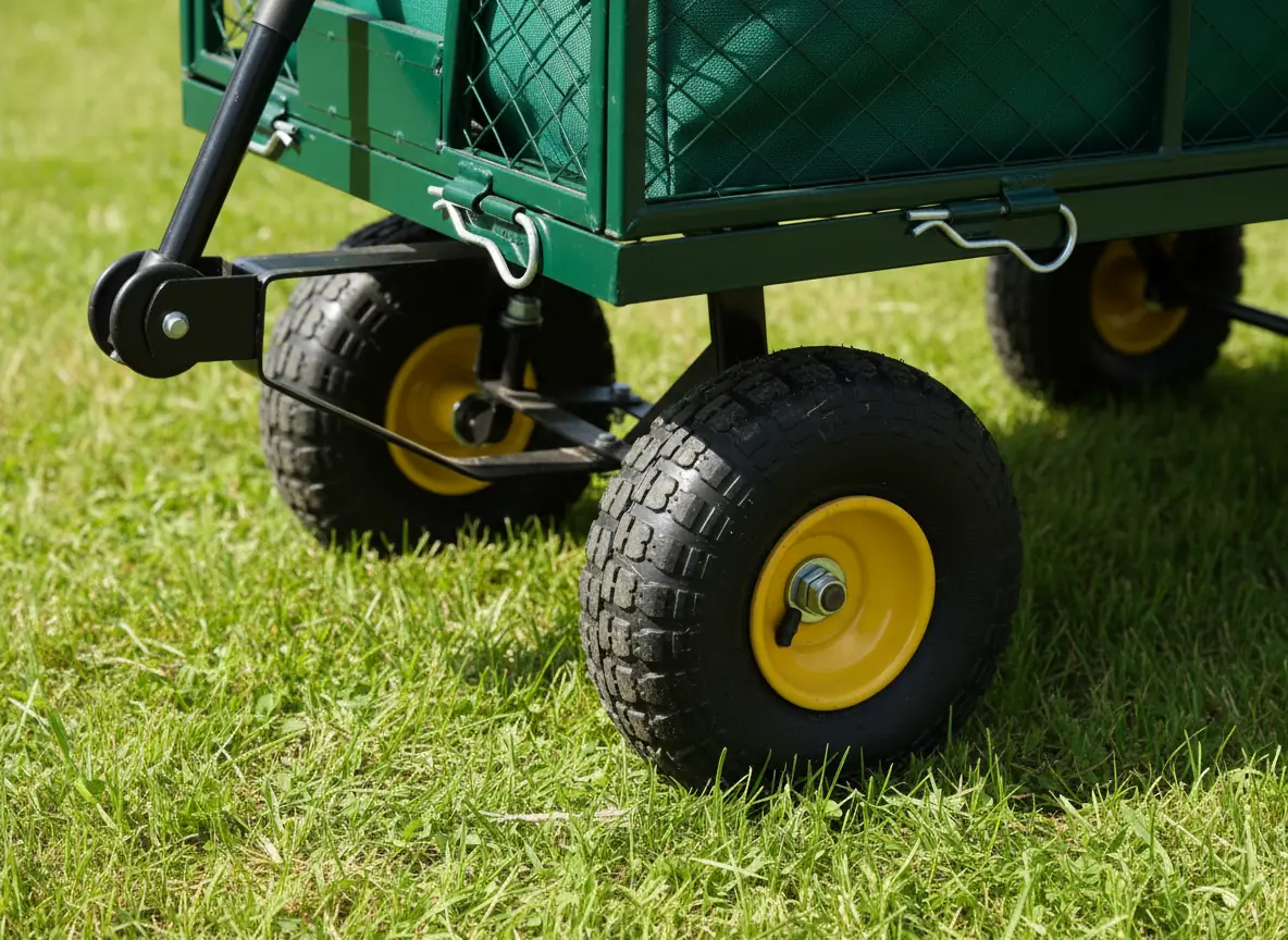 Dvojfunkčný záhradný vozík 300 kg s nafukovacími kolesami CH-WOZ6841 - detail 5
