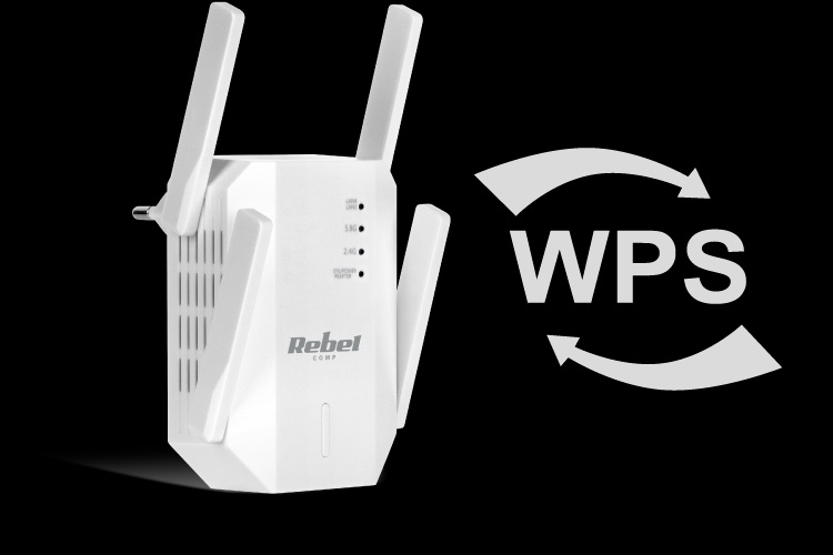 Wi-Fi opakovač s WPS