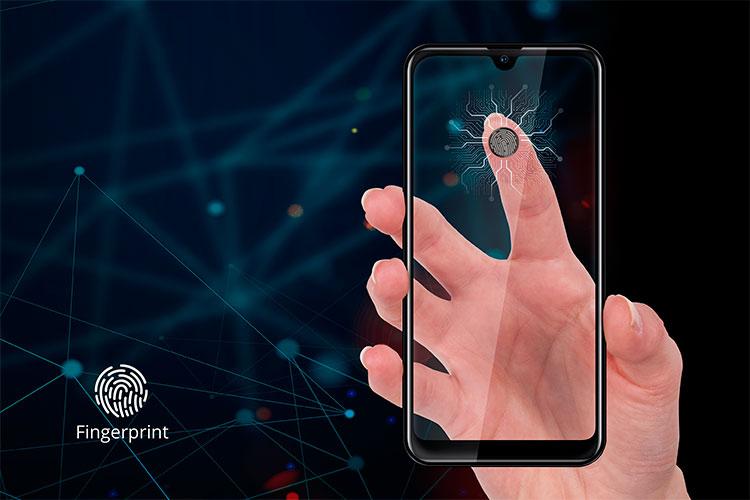 Smartfon z czytnikiem linii papilarnych Smartfon z czytnikiem linii papilarnych