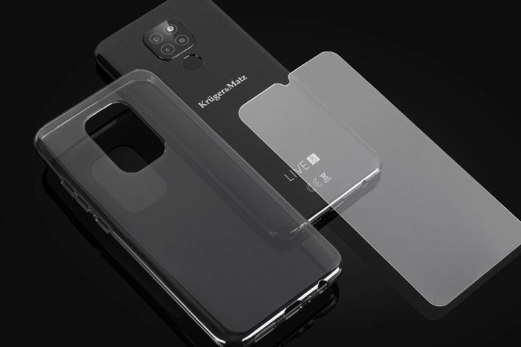 Dołączone akcesoria Smartfon z pokrowcem i szkłem hartowanym
