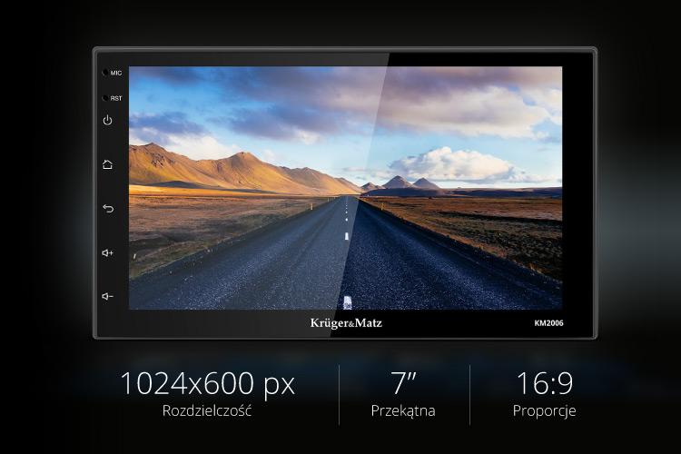 Czas na zmiany w Twoim aucie! Zacznij od radia samochodowego i wybierz model Kruger&Matz KM 2006. Ta 2DIN-owe stacja multimedialna posiada dotykowy, 5-punktowy ekran o przekątnej 7” z regulowaną jasnością. Sam sprawdź jak doskonale to radio wkomponuje się we wnętrze Twojego samochodu. 