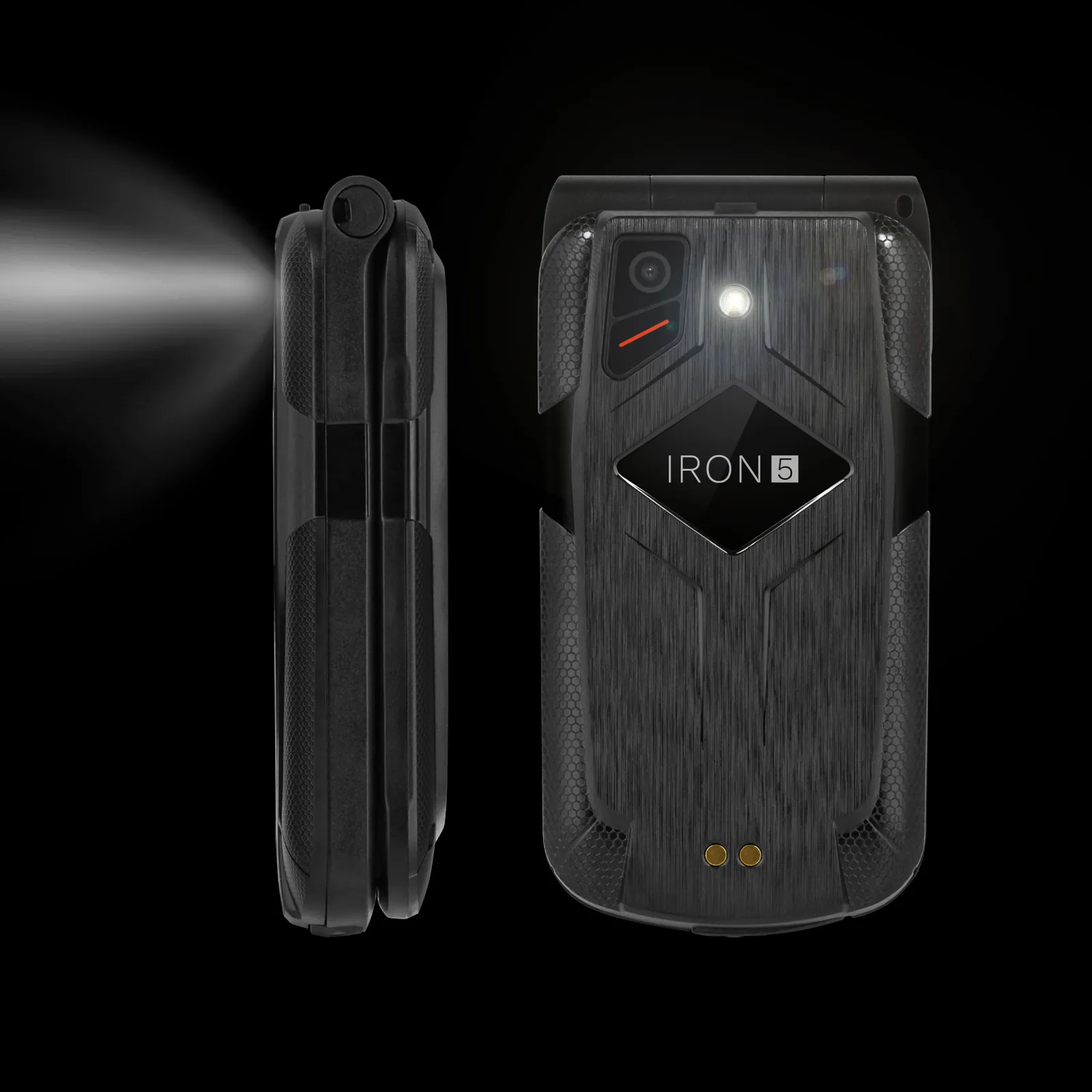 Odolný mobilný telefón s klapkou 4G IP68/IP69K Dual SIM Krüger&Matz IRON 5 Flip L-KM0466 detail 5