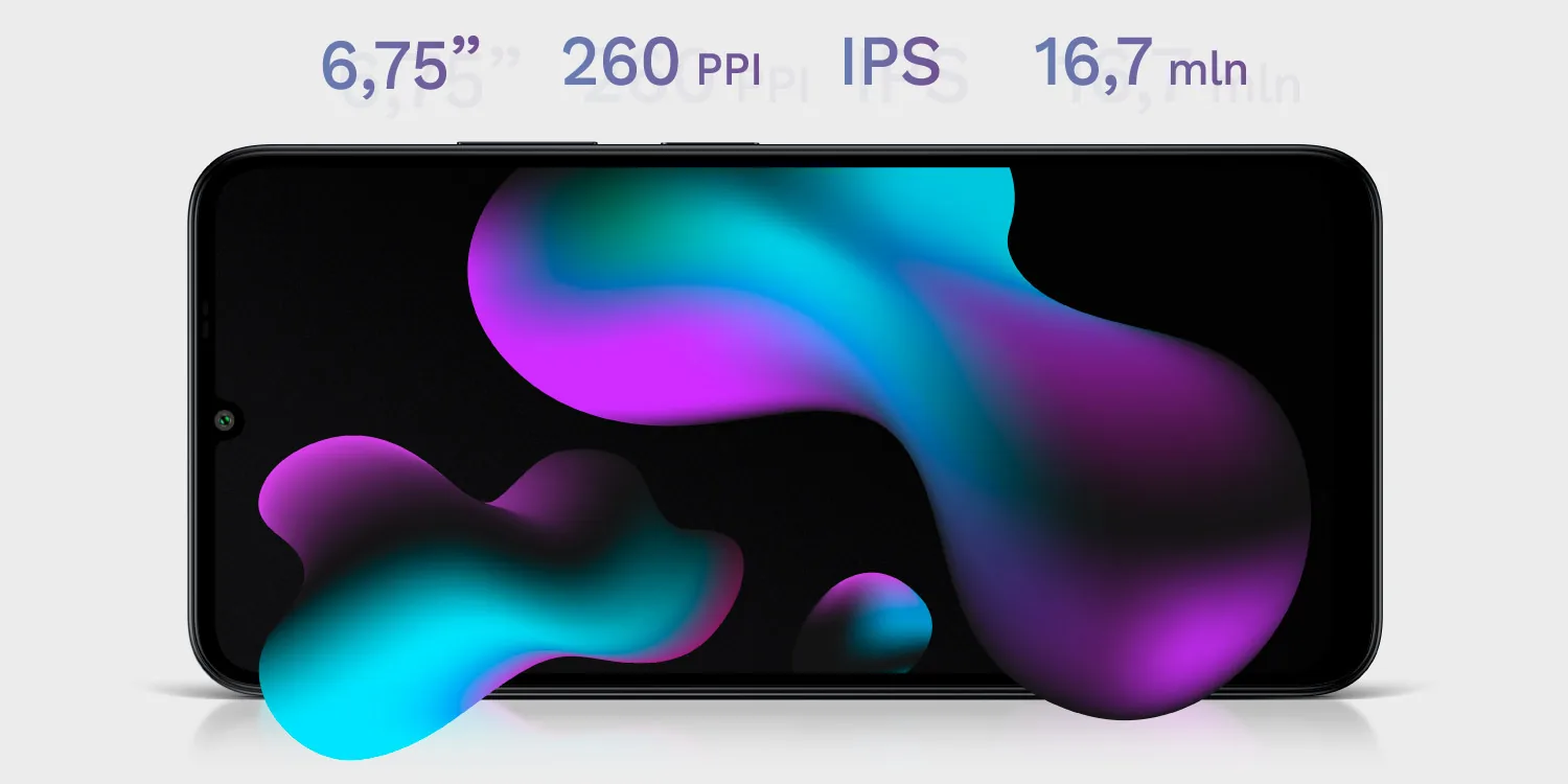 Duży wyświetlacz IPS Smartfón Krüger&Matz LIVE 12 čierny 8 GB/256 GB NFC L-KM05005-B detail 2