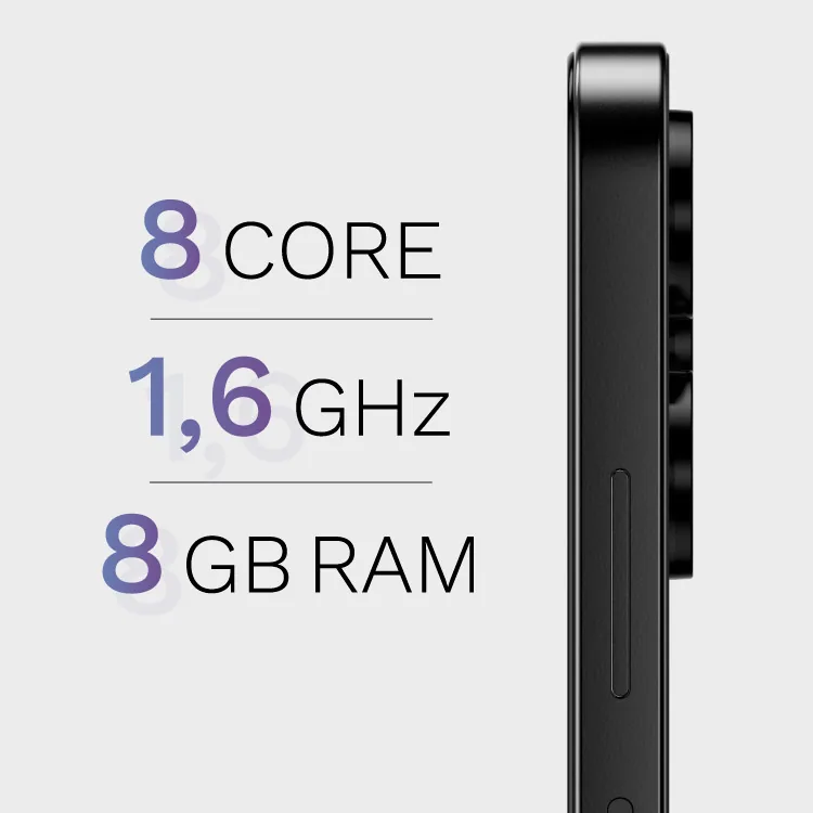 Niezawodny w każdym calu Smartfón Krüger&Matz LIVE 12 čierny 8 GB/256 GB NFC L-KM05005-B detail 4
