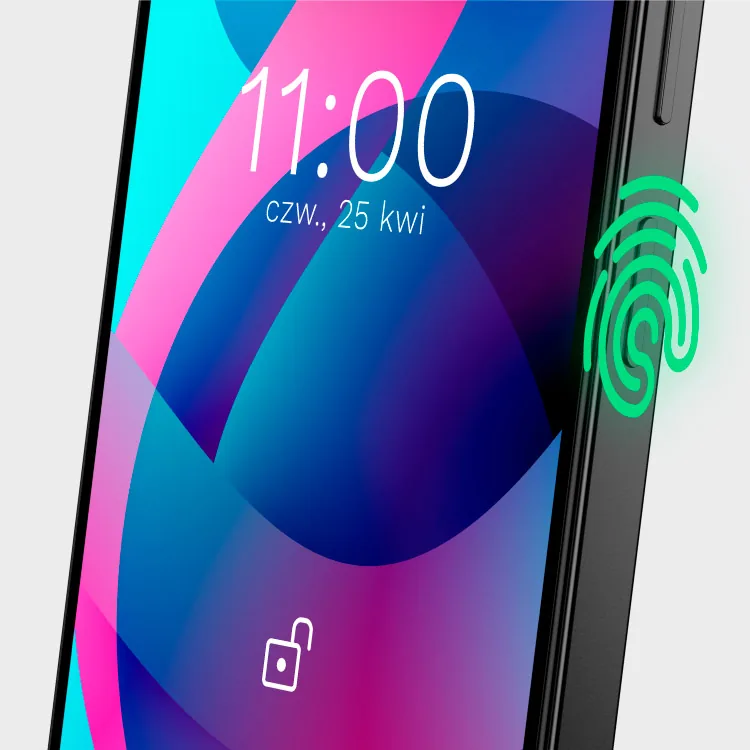 Czytnik linii papilarnych Smartfón Krüger&Matz LIVE 12 čierny 8 GB/256 GB NFC L-KM05005-B detail 8