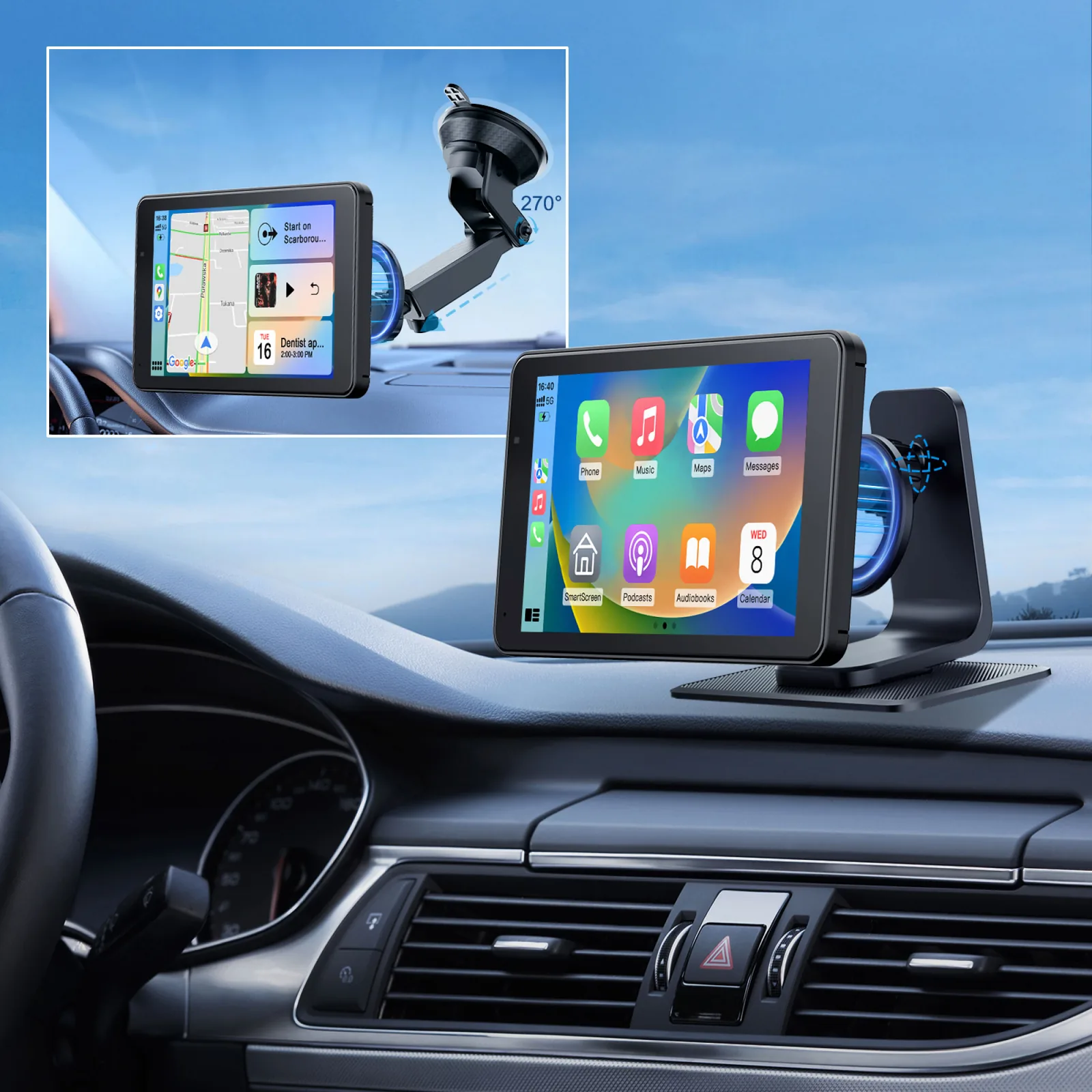 Multimediálna stanica do auta 7" s Android Auto, Apple CarPlay a cúvacou kamerou Krüger&Matz L-KM2020 detail 7