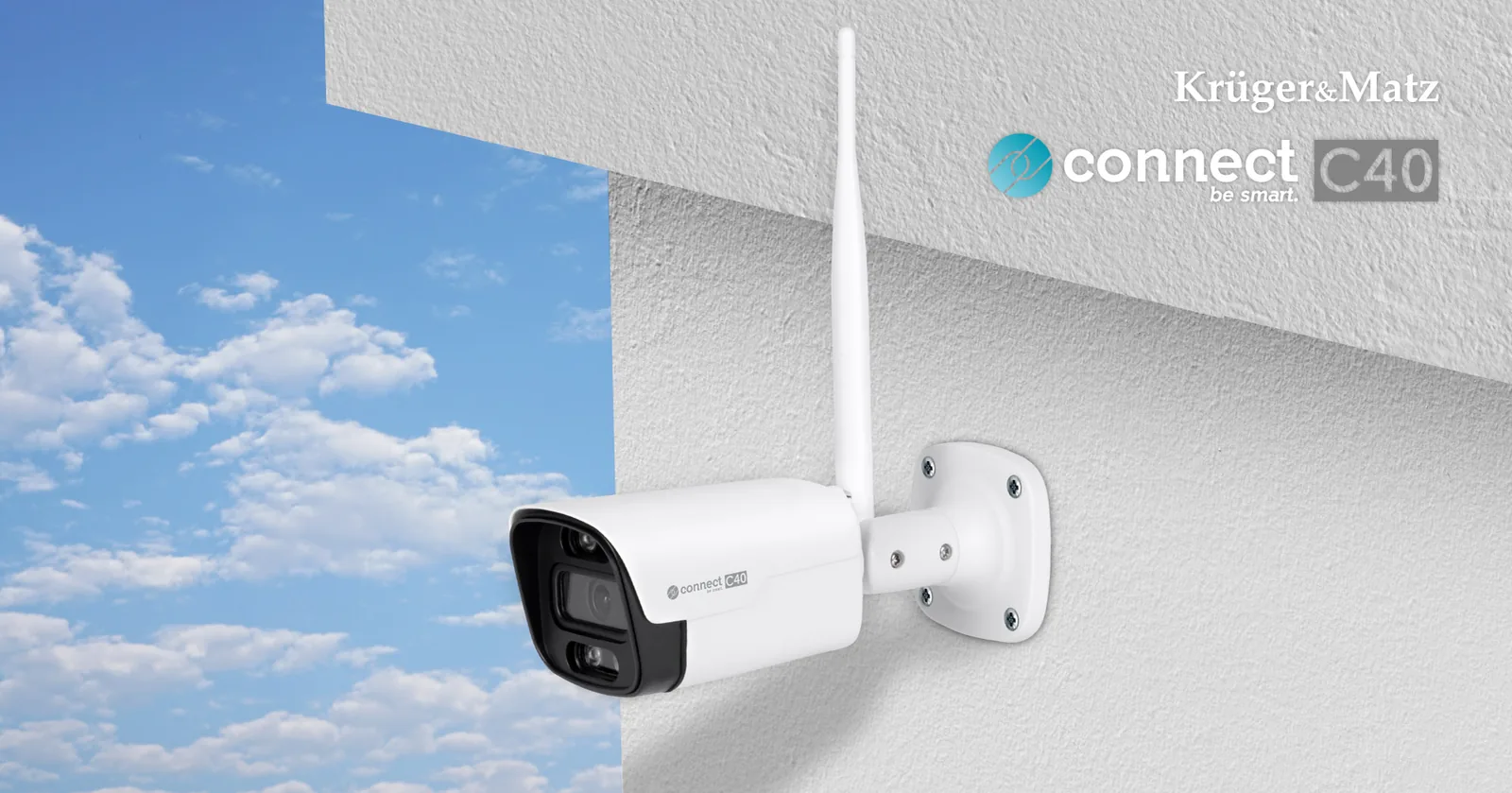 Vonkajšia WiFi IP kamera Krüger&Matz Connect C40 Tuya L-KM2208-1