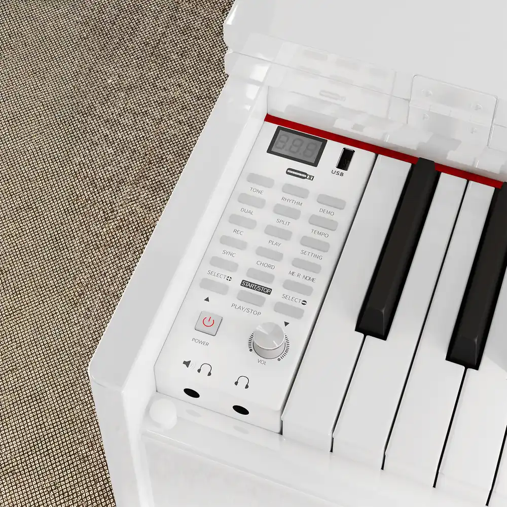 Digitálne piano Krüger&Matz KMDP-135 biele lesklé L-KMDP-135-WH detail 4