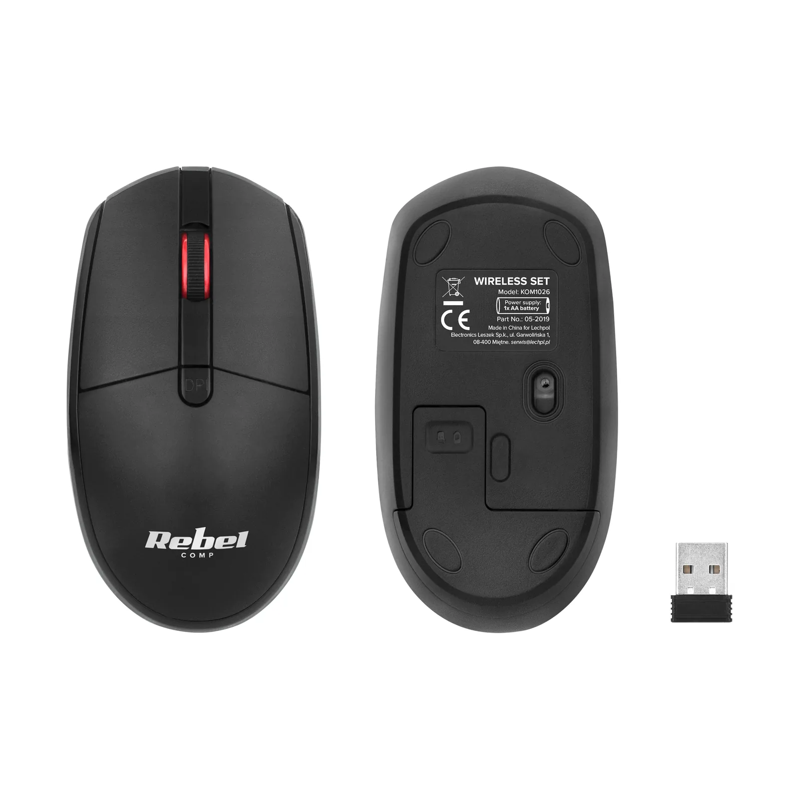 Bezdrôtová klávesnica a myš Rebel WS400 L-KOM1026 detail 3