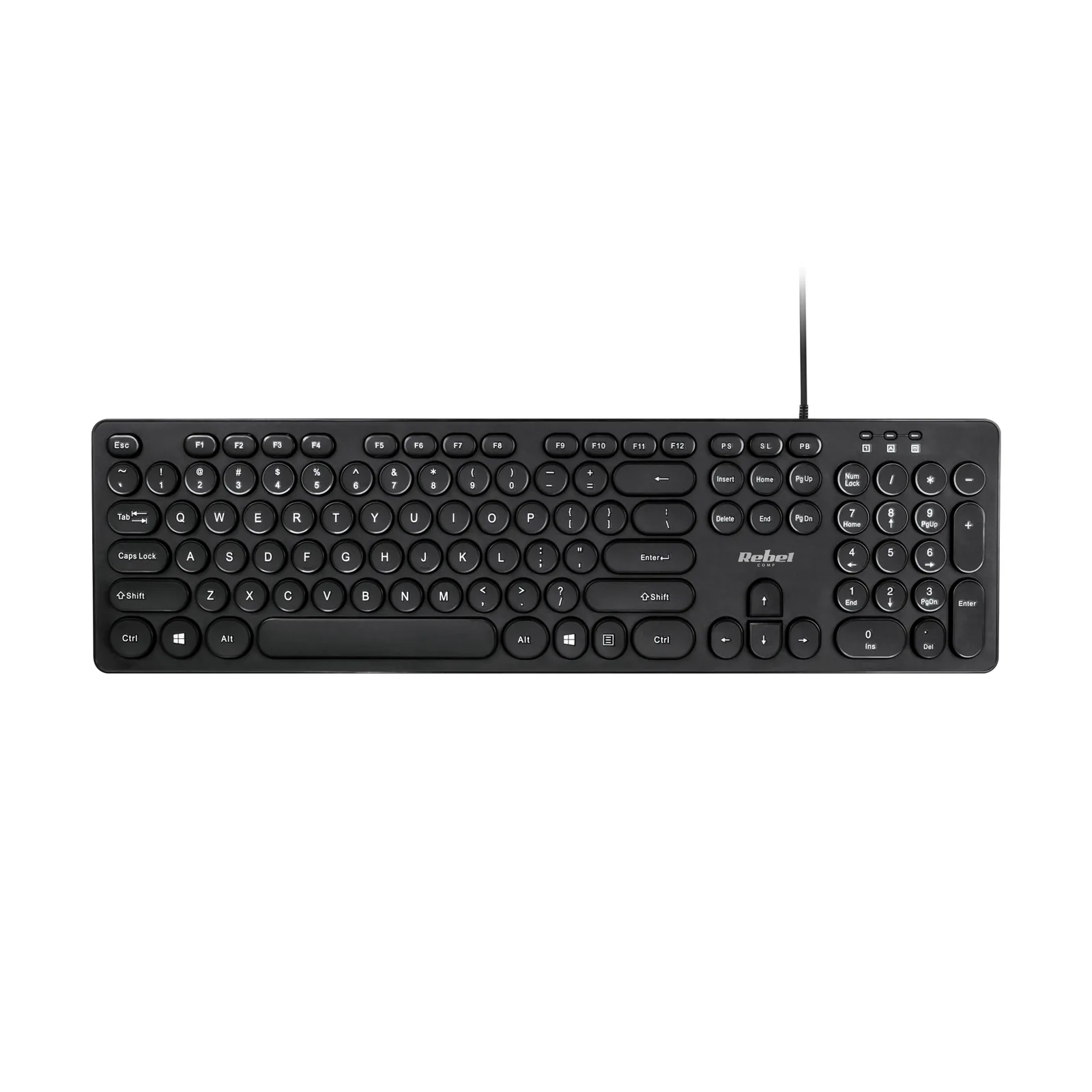 Drôtová membránová klávesnica USB Rebel WDK100 L-KOM1029 detail 4