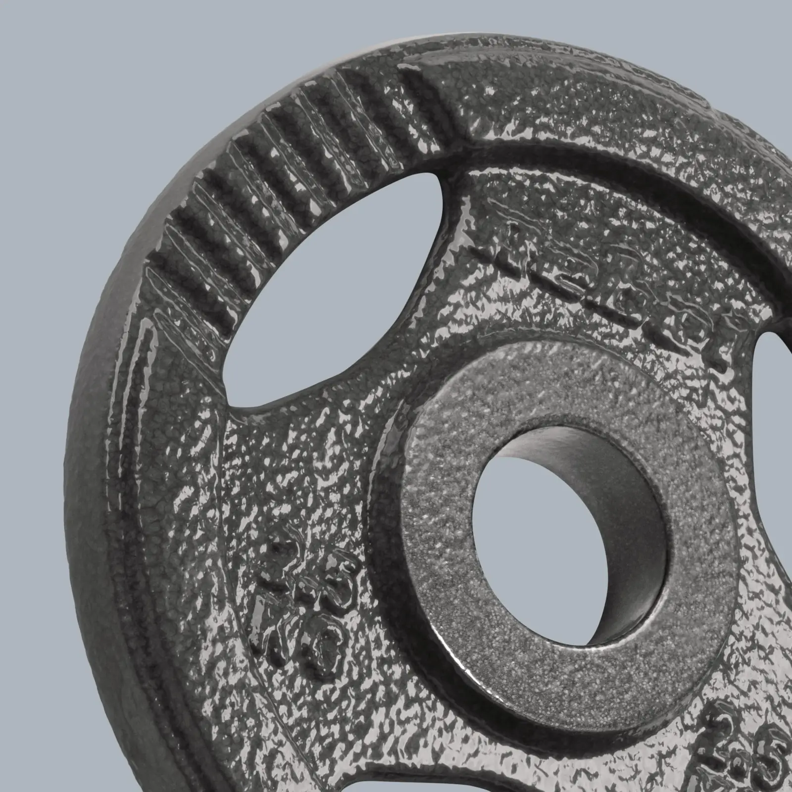 Liatinové olympijské kotúče na činku 4x 2,5 kg 51 mm s úchytmi Rebel Active L-RBA-2143-02-5 detail 3