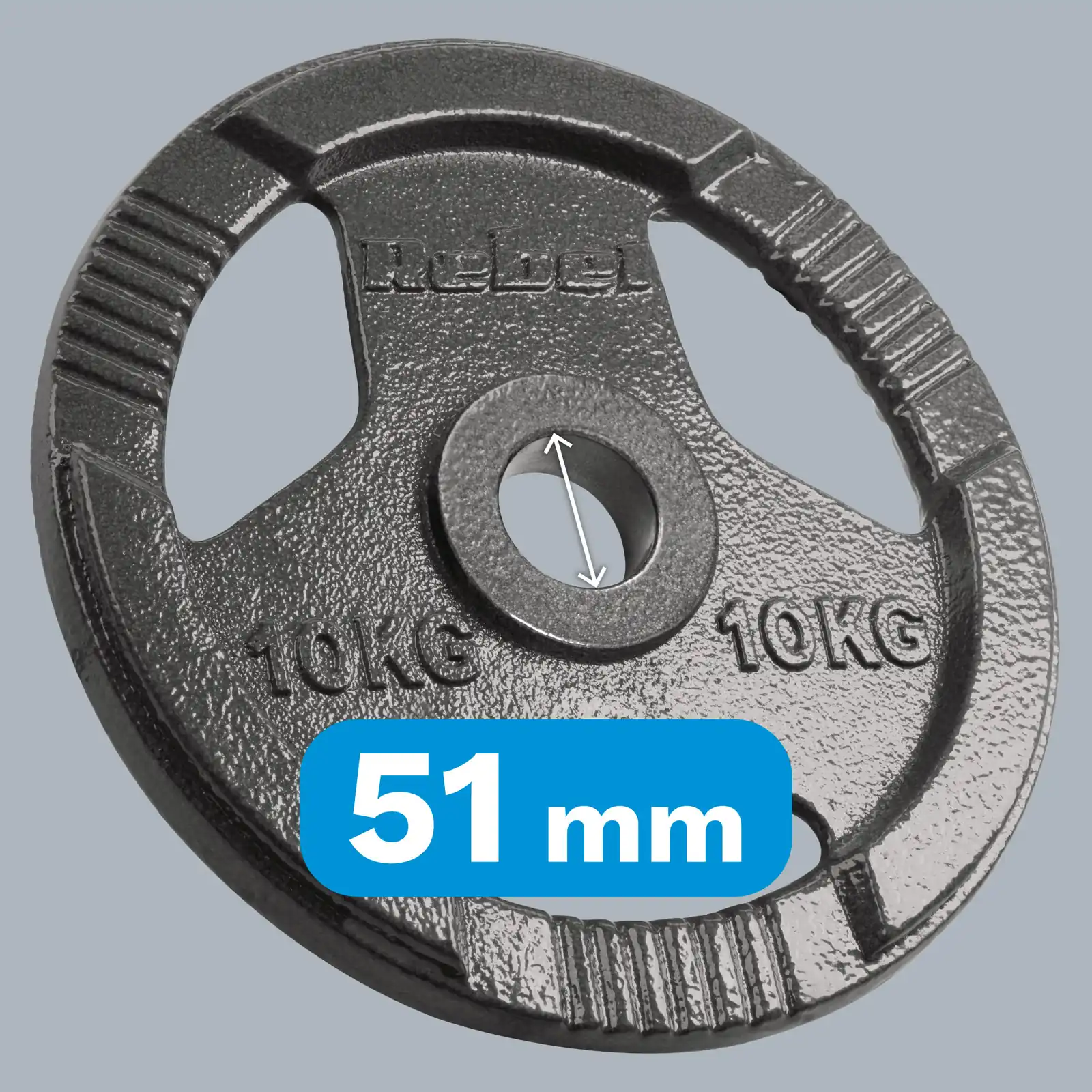 Rebel Active olympijský kotúč 10 kg, 51 mm L-RBA-2143-10 detail 5