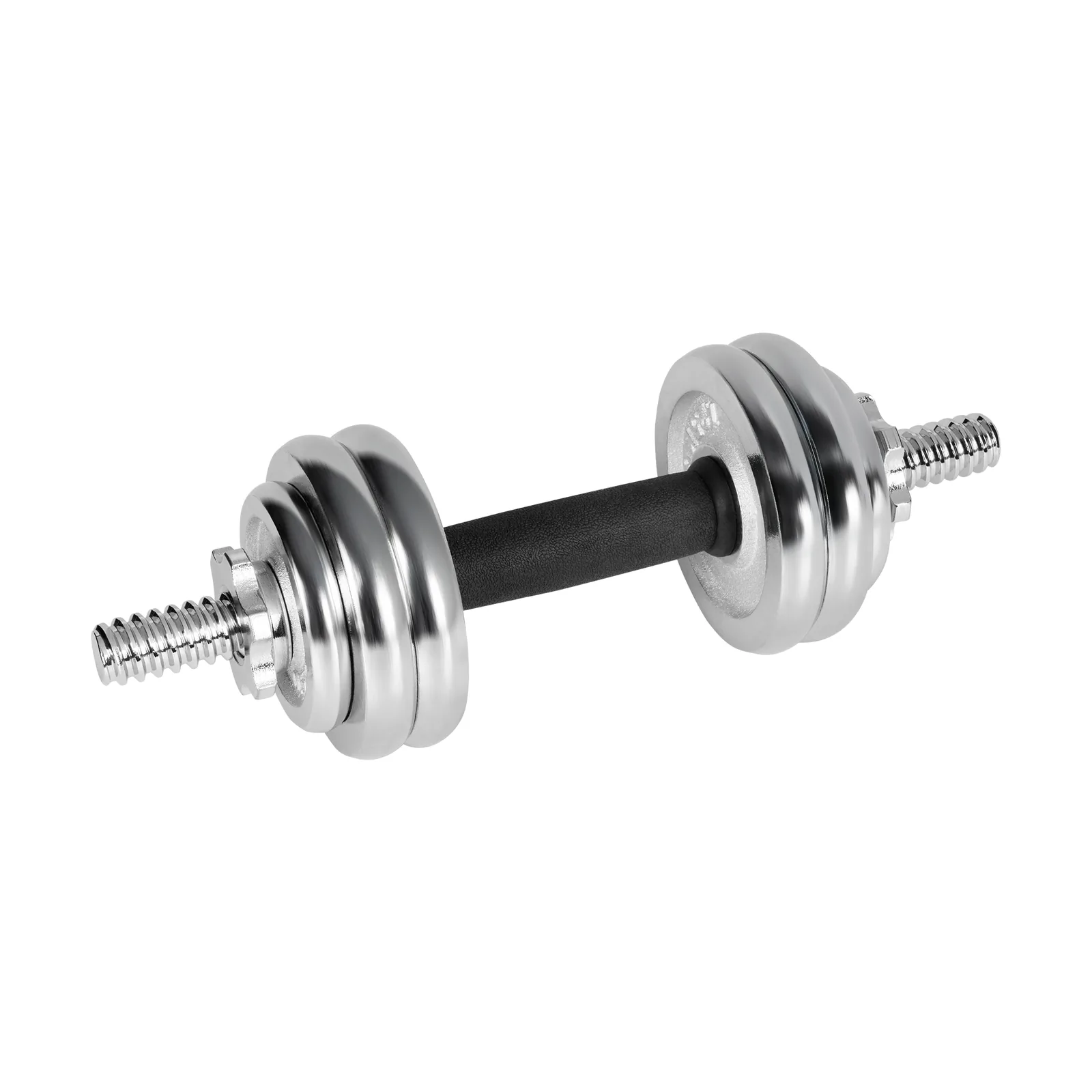 Nastaviteľné liatinové činky v kufríku 15 kg so spojovacou tyčou L-RBA-2326-15 detail 4