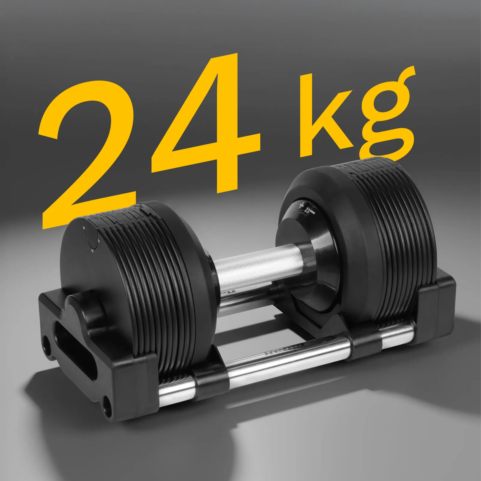 Nastaviteľná jednoručná činka 24 kg liatinová L-RBA-2331-24 detail 2