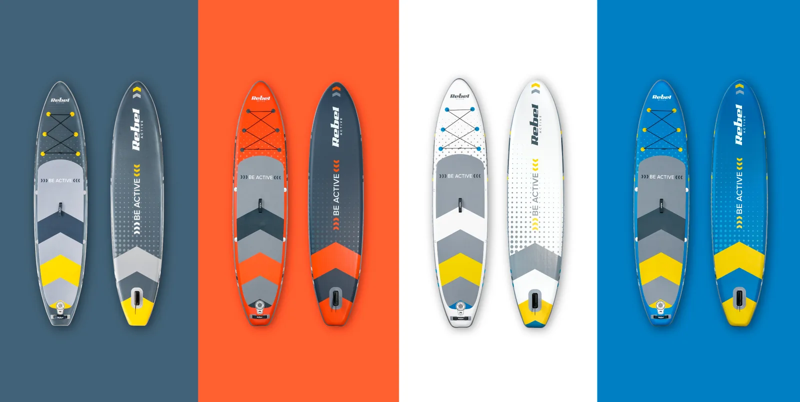 Nafukovací paddleboard so sedadlom Rebel Active RBA4501 350 cm oranžový L-RBA-4501-OR detail 8