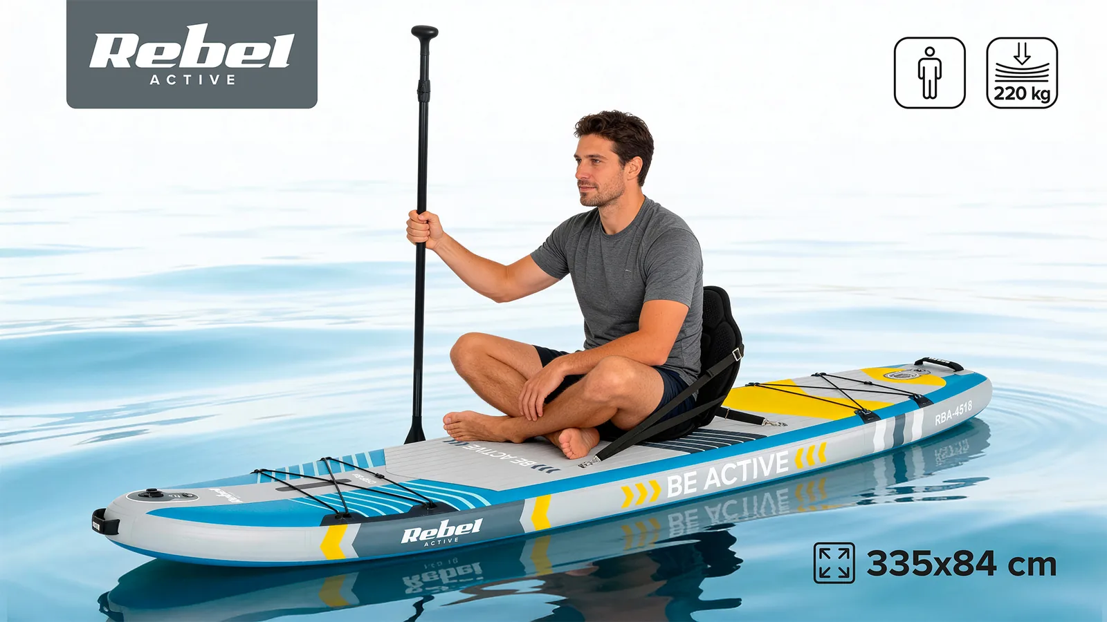 SUP doska, 335 cm L-RBA-4518-BL