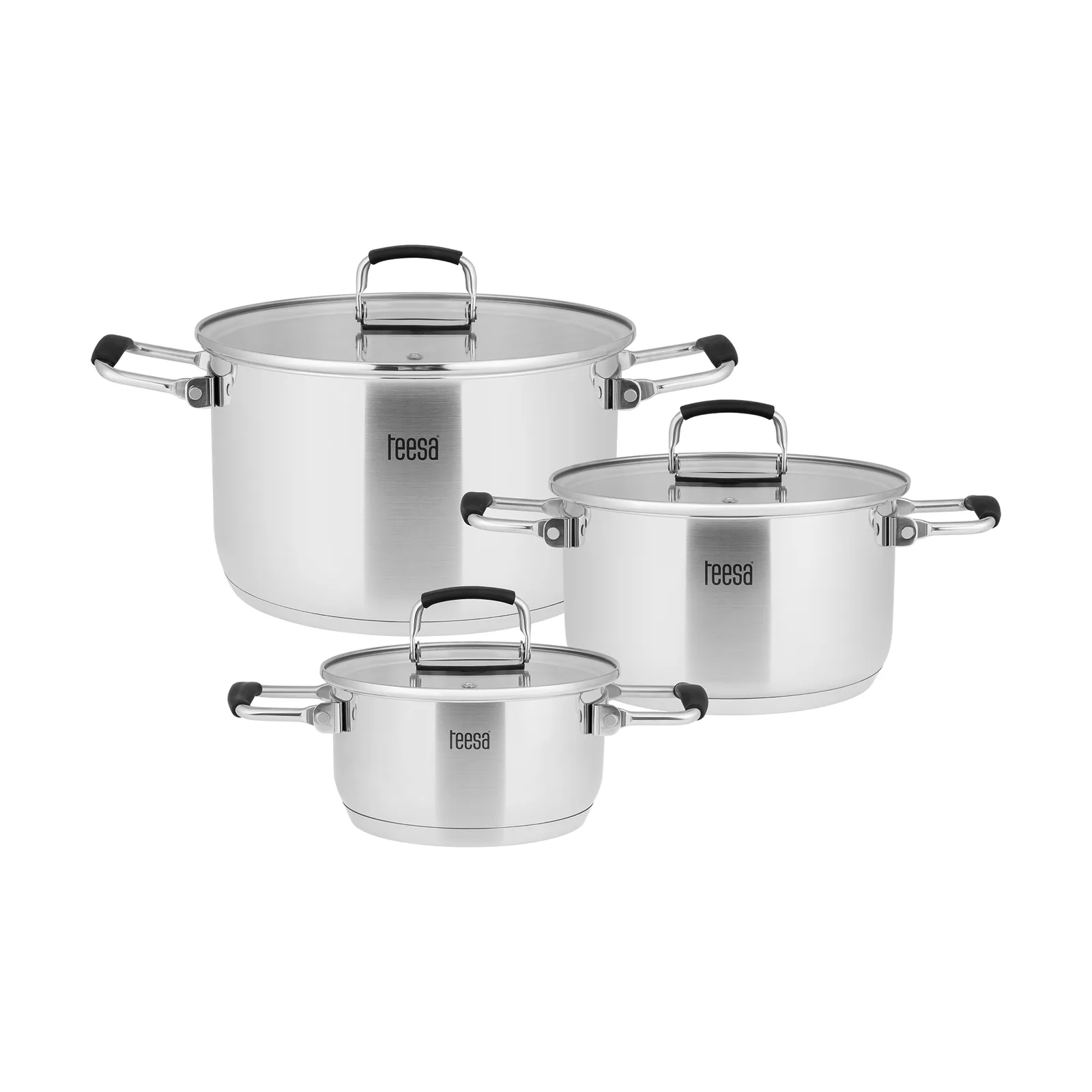 Sada nerezových hrncov na indukciu 6 ks Teesa Cook Prime L-TSA0149 detail 2