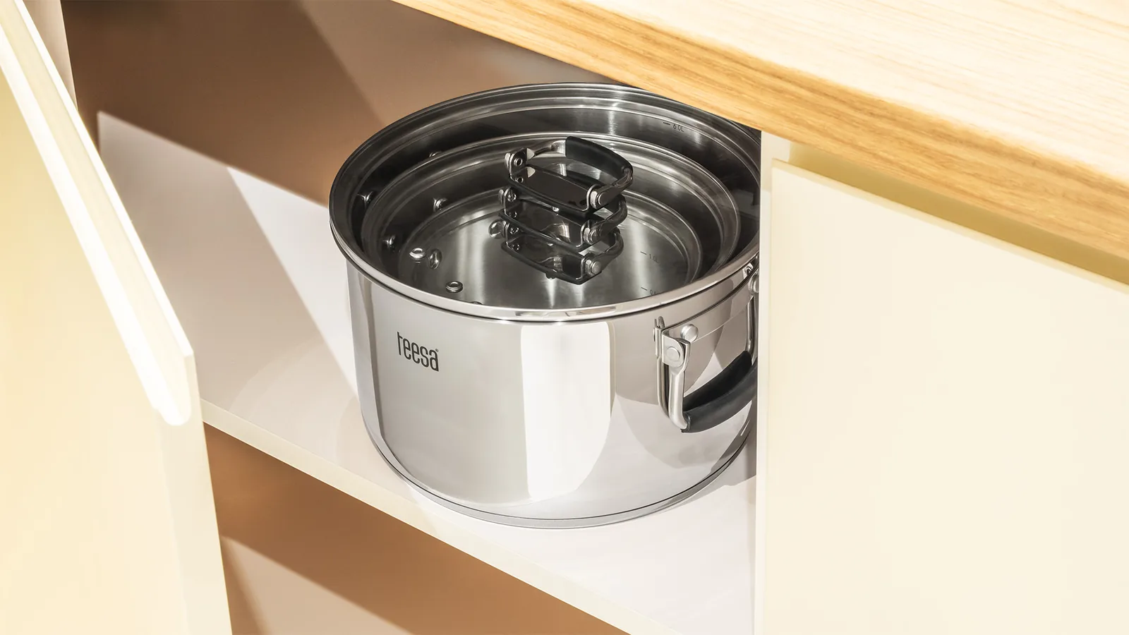 Sada nerezových hrncov na indukciu 6 ks Teesa Cook Prime L-TSA0149 detail 6