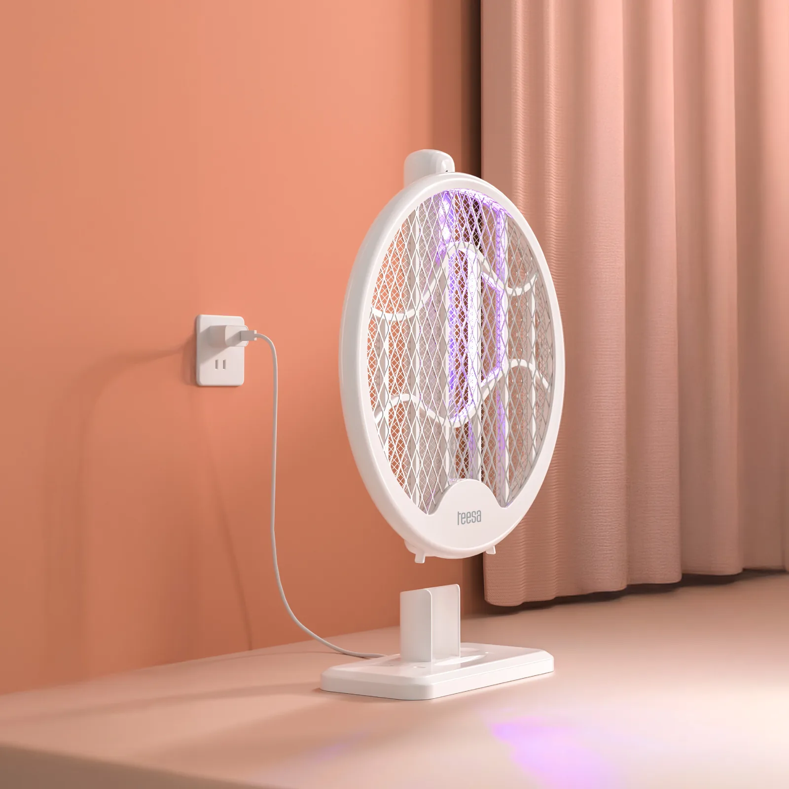 Elektrická plácačka na hmyz 3v1 s UV lampou Teesa L-TSA0215 detail 6