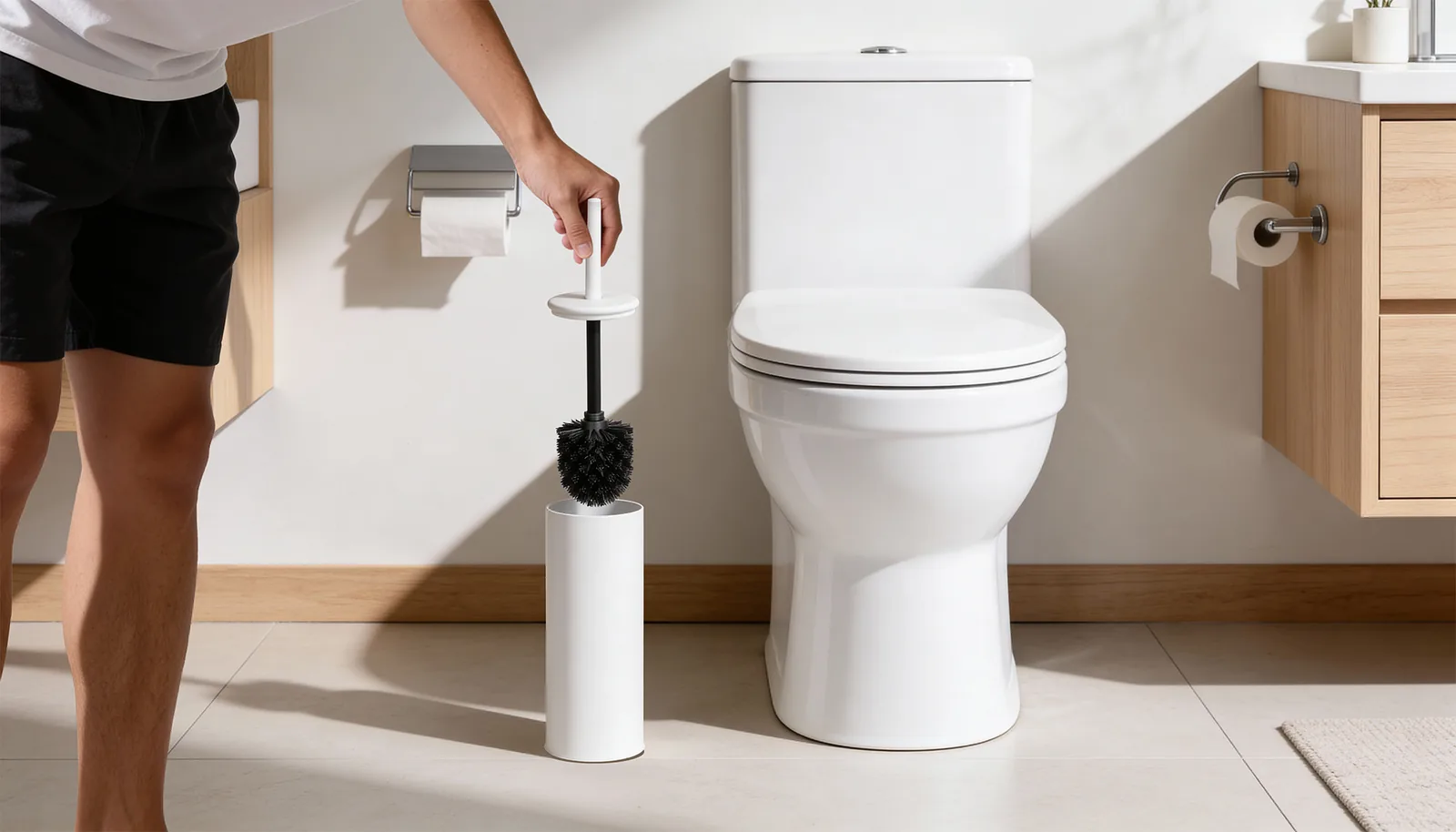 WC kefa so stojanom biela matná Teesa L-TSA0408