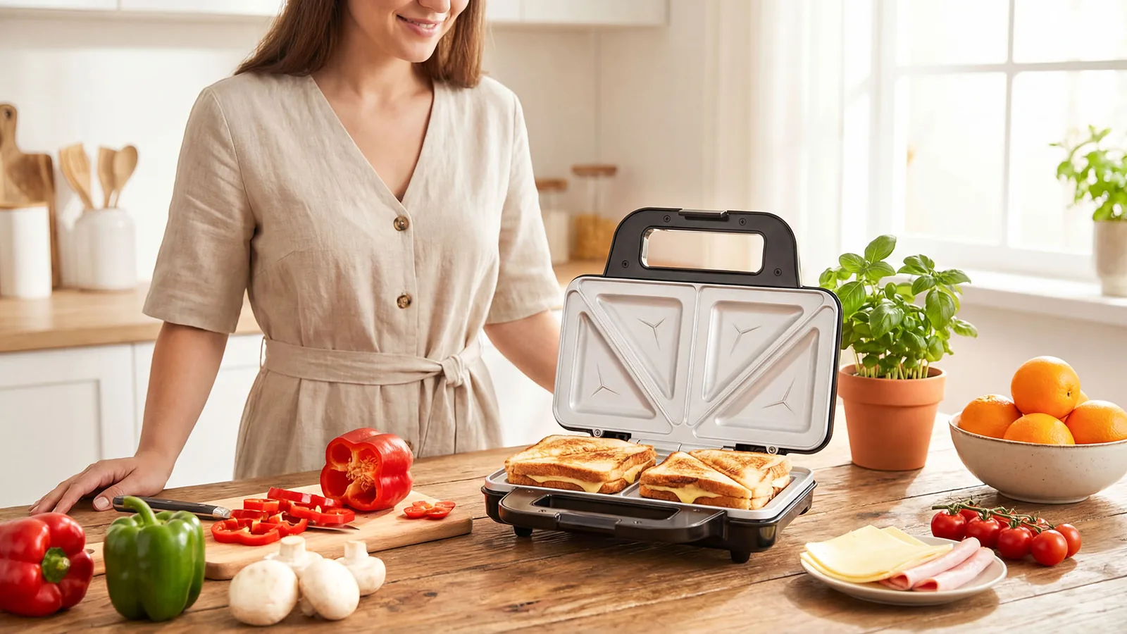 Sendvičovač XXL, 900 W L-TSA3226