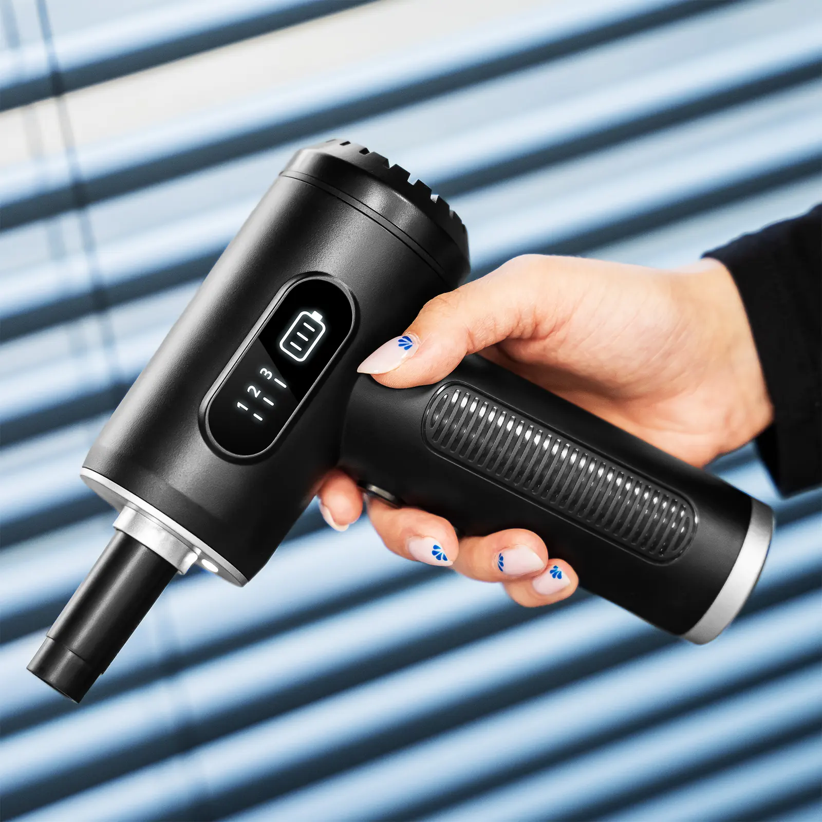 Ručný kompresor a elektrický fukár na čistenie Teesa 75 W, 6000 mAh, 5 nadstavcov L-TSA5018 detail 3