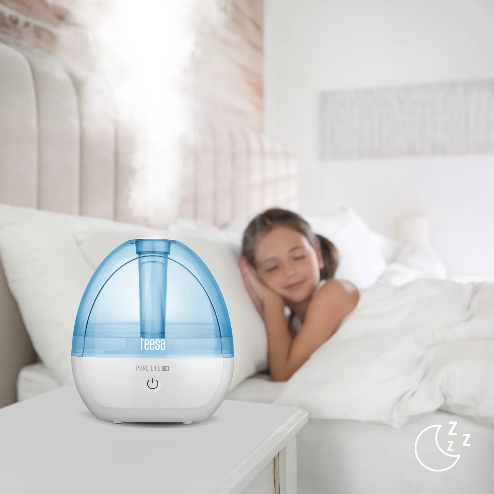 Ultrazvukový zvlhčovač vzduchu Teesa Pure Life 40 L-TSA8063 detail 3
