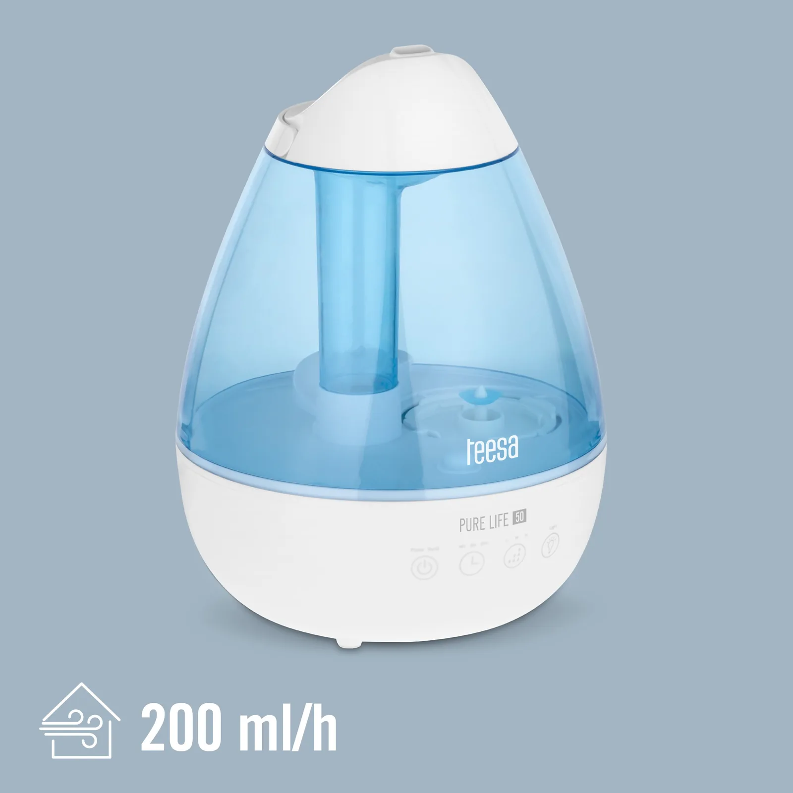 Ultrazvukový zvlhčovač vzduchu s difuzérom Teesa Pure Life 50 L-TSA8064 detail 2