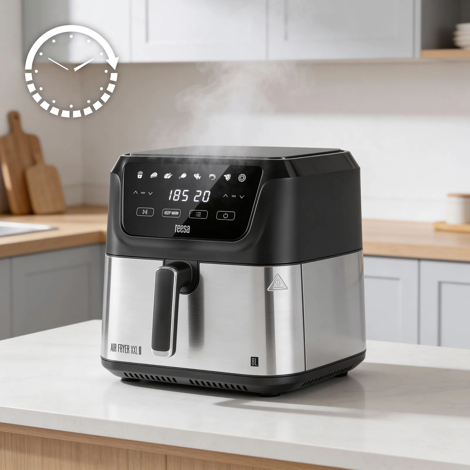 Teplovzdušná fritéza Teesa Digital Air Fryer XXL 8 l L-TSA8079 detail 7