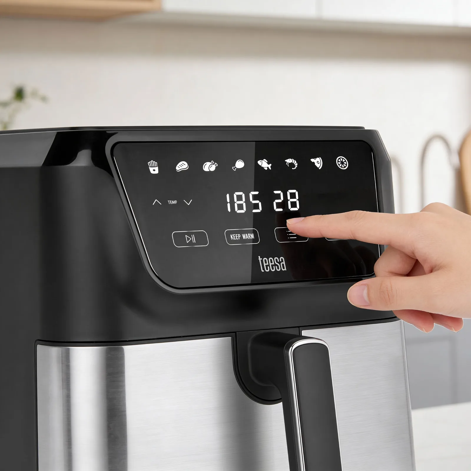 Teplovzdušná fritéza Teesa Digital Air Fryer XXL 8 l L-TSA8079 detail 8
