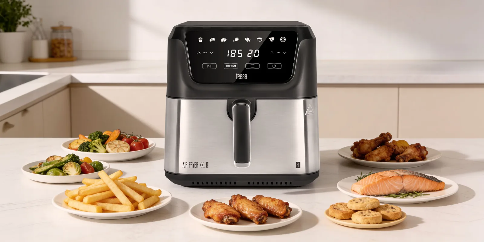 Teplovzdušná fritéza Teesa Digital Air Fryer XXL 8 l L-TSA8079 detail 9