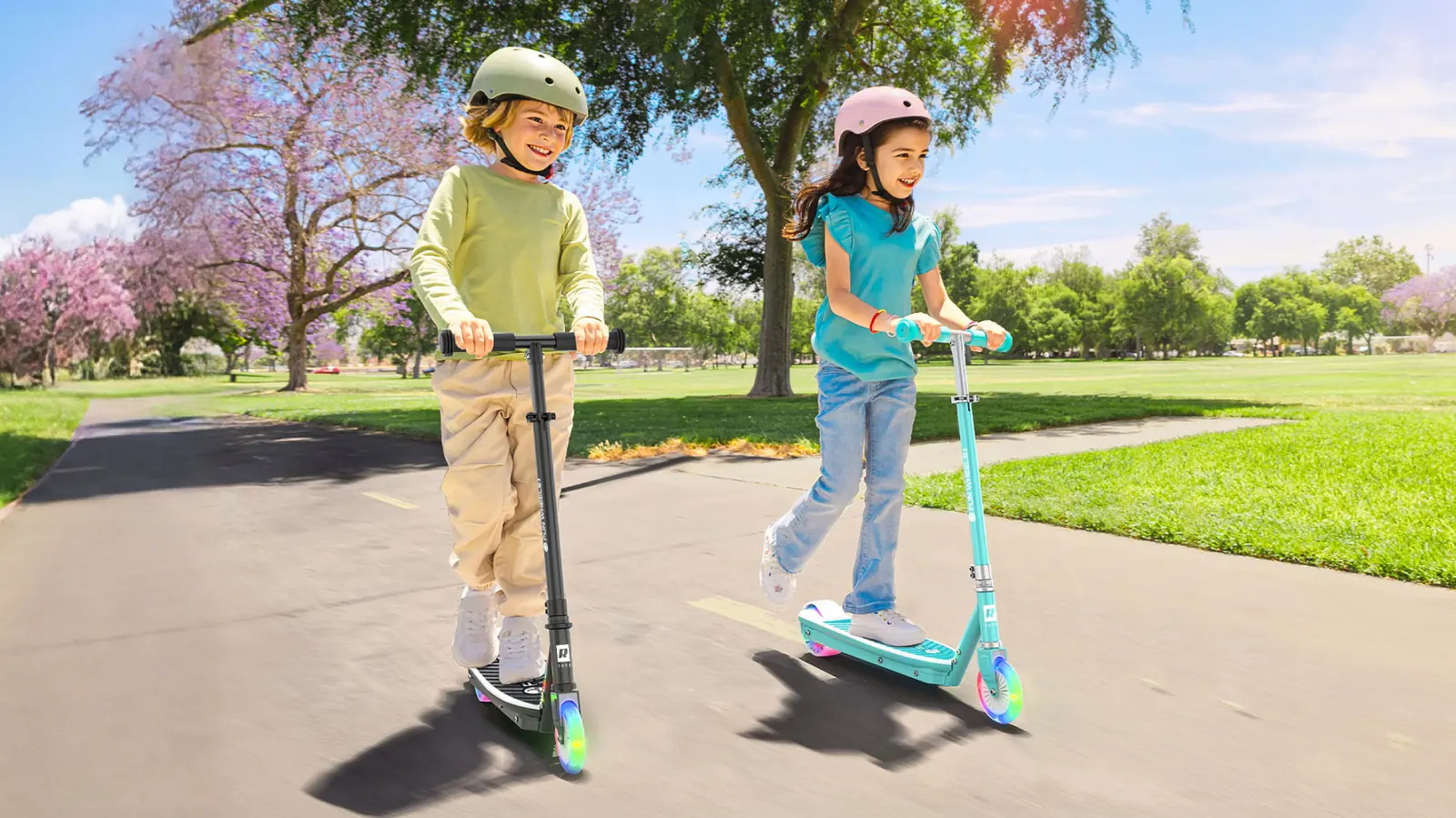 Elektrická kolobežka pre deti Rebel Fun Wheels Light modrá L-ZAB0034