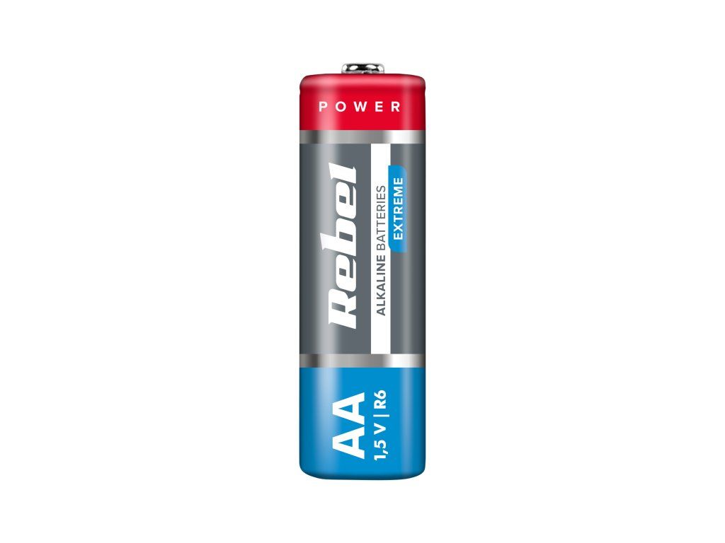 Alkalické AA batérie 1,5 V 4 ks Rebel Extreme L-BAT0097B detail 2