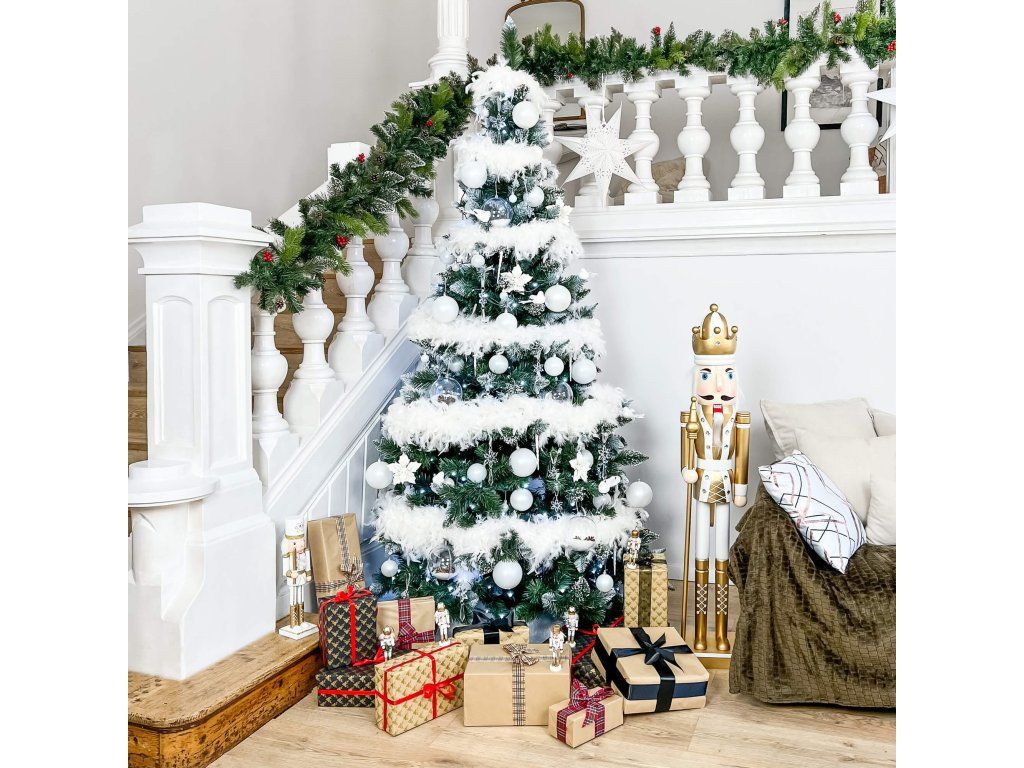 Umelý vianočný stromček Diamond Pine 250 cm so šiškami a zasneženým efektom S-CT0079 - detail 2