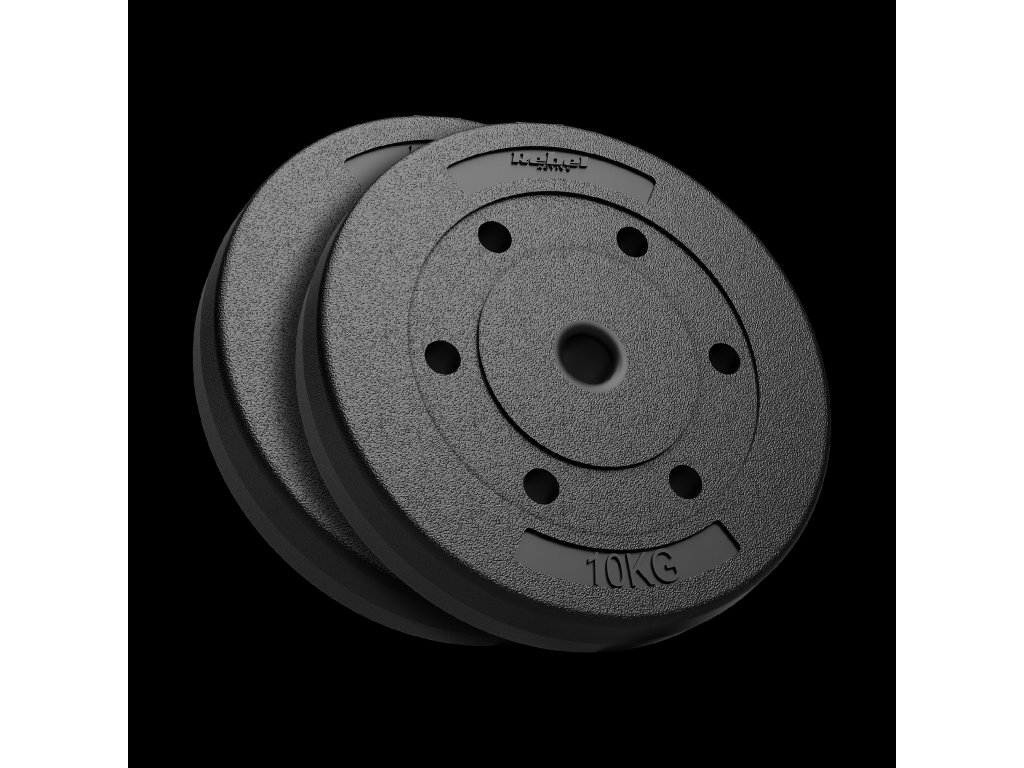 Kotúče na činky 2x10kg, 31mm, REBEL ACTIVE