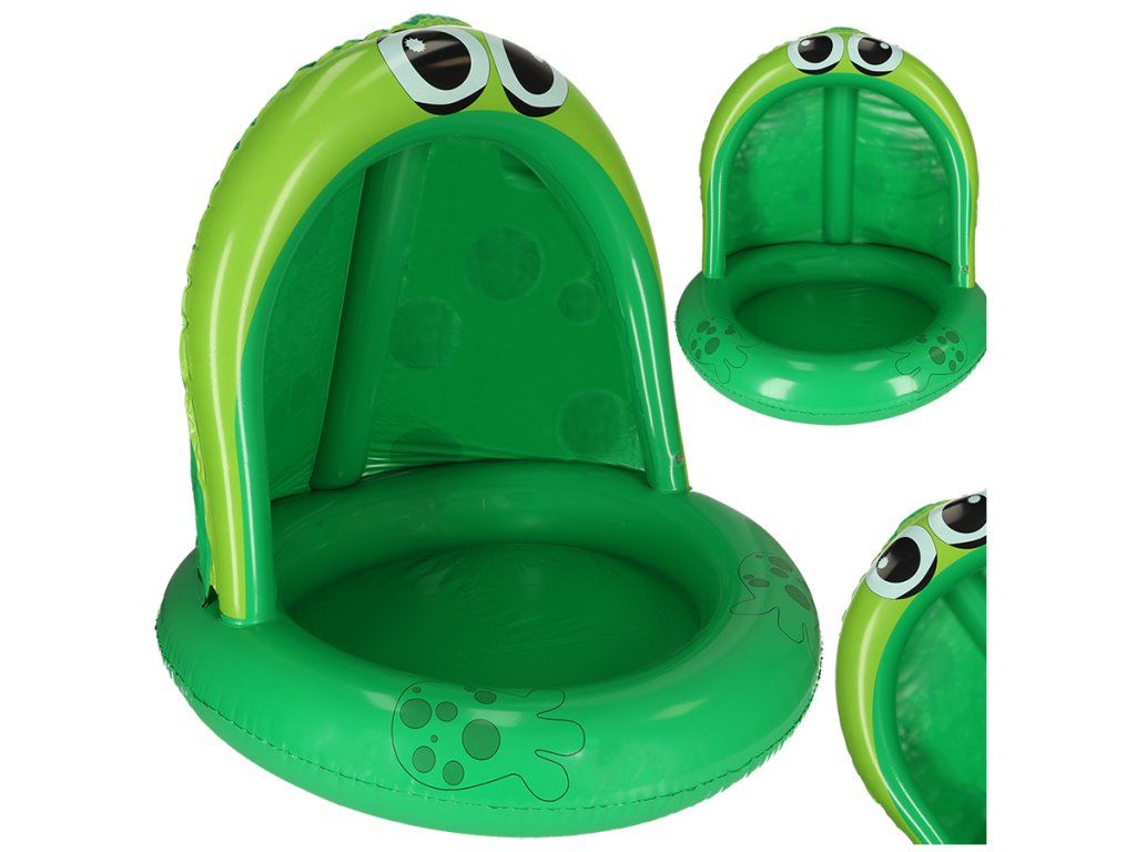 Detail produktu Detský nafukovací bazén so strieškou žabka 95 cm ik-KX4932