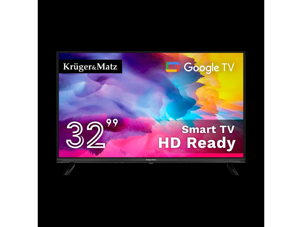 Kruger&Matz Smart TV 32" HD Google TV, DVB-T2/S2/T/C H.265 HEVC