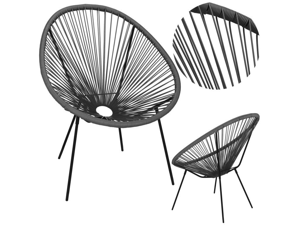 Záhradná stolička, 85 cm S-GF0086 - detail 2