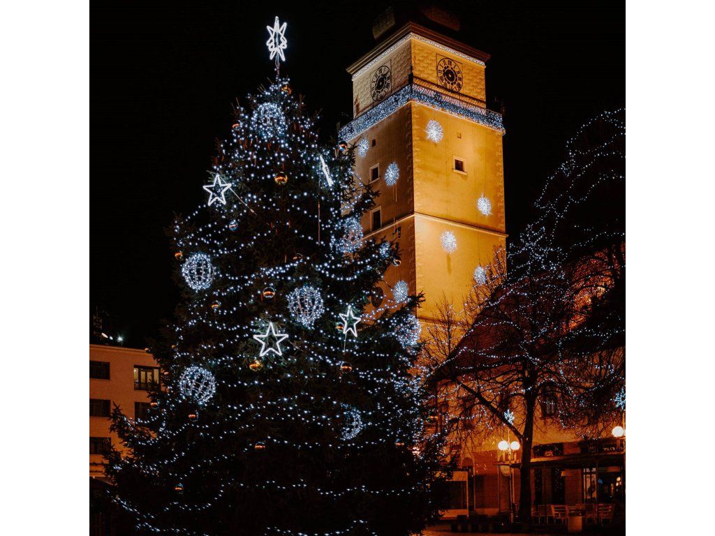 Vianočné LED svetielka 1000 LED 50 m studená biela S-CL1000 - detail 2