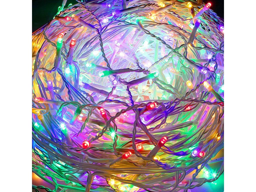 Vianočná svetelná reťaz cencúle 500 LED flash 20 m S-CL0519 - detail 2