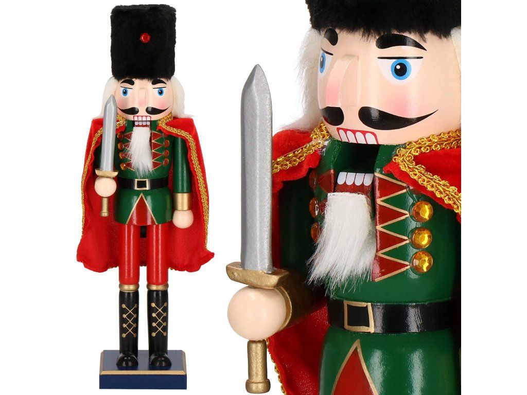 Vianočný luskáčik drevená dekoratívna figúrka 38 cm S-CA0911 - detail 2