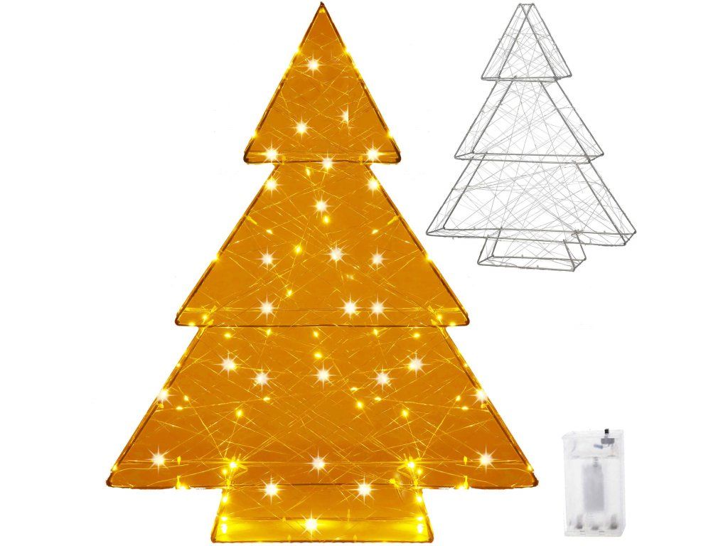Vianočná LED svetelná dekorácia 100 LED na batérie S-CL4126 - detail 2