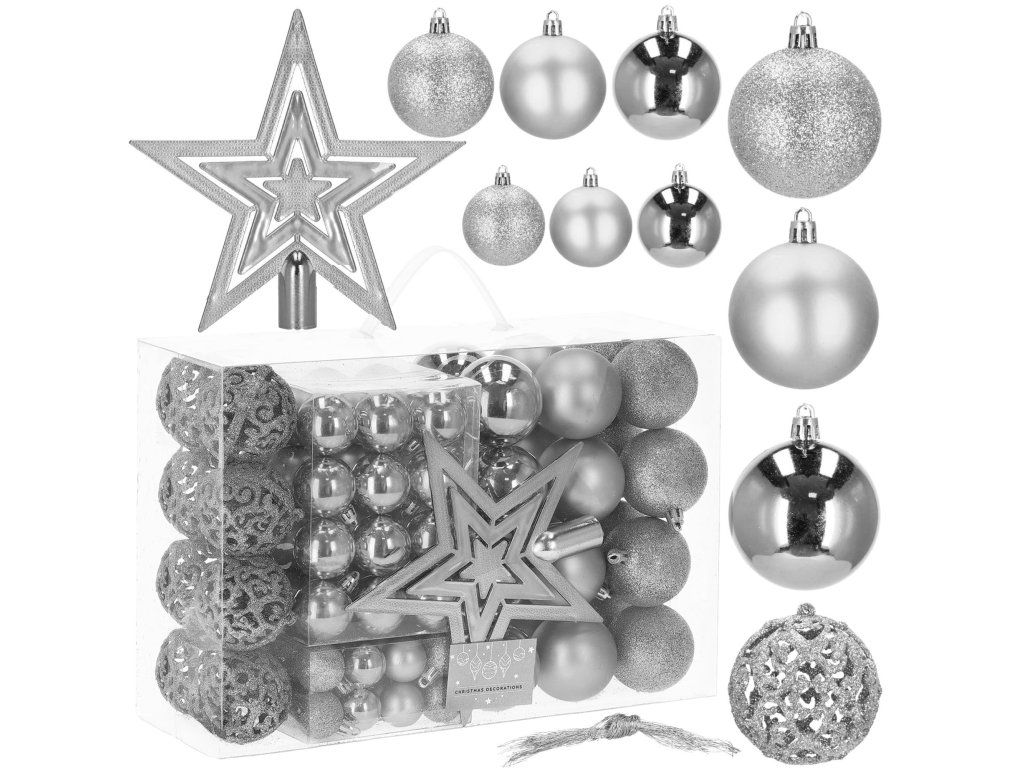 Set vianočných gul, 3 CM S-CA0020 - detail 2