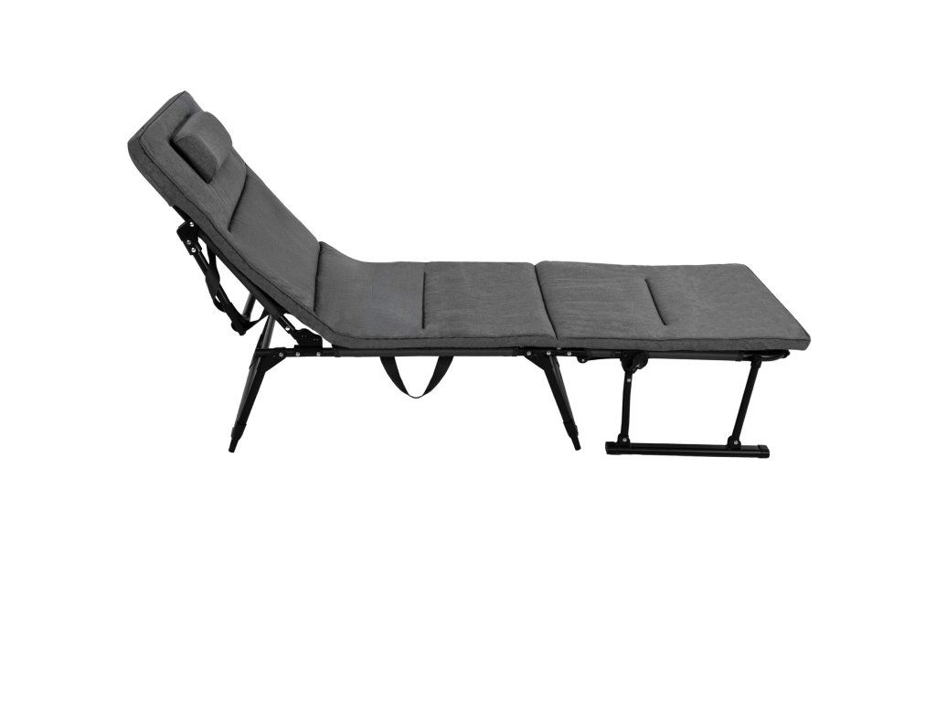 Záhradné polohovacie kreslo 2V1 – skladacie lehátko s vankúšom S-GC0067 - detail 2