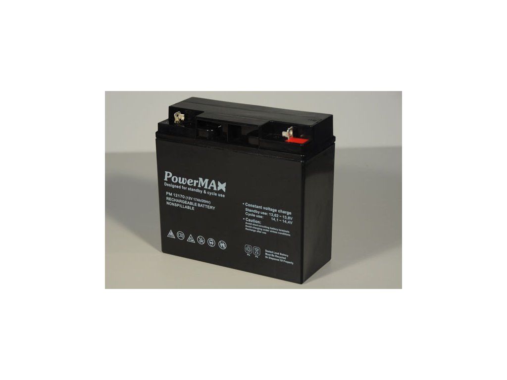 Detail produktu Akumulátor PowerMAX 17 Ah 12 V MaxBat 12170 EC-09489