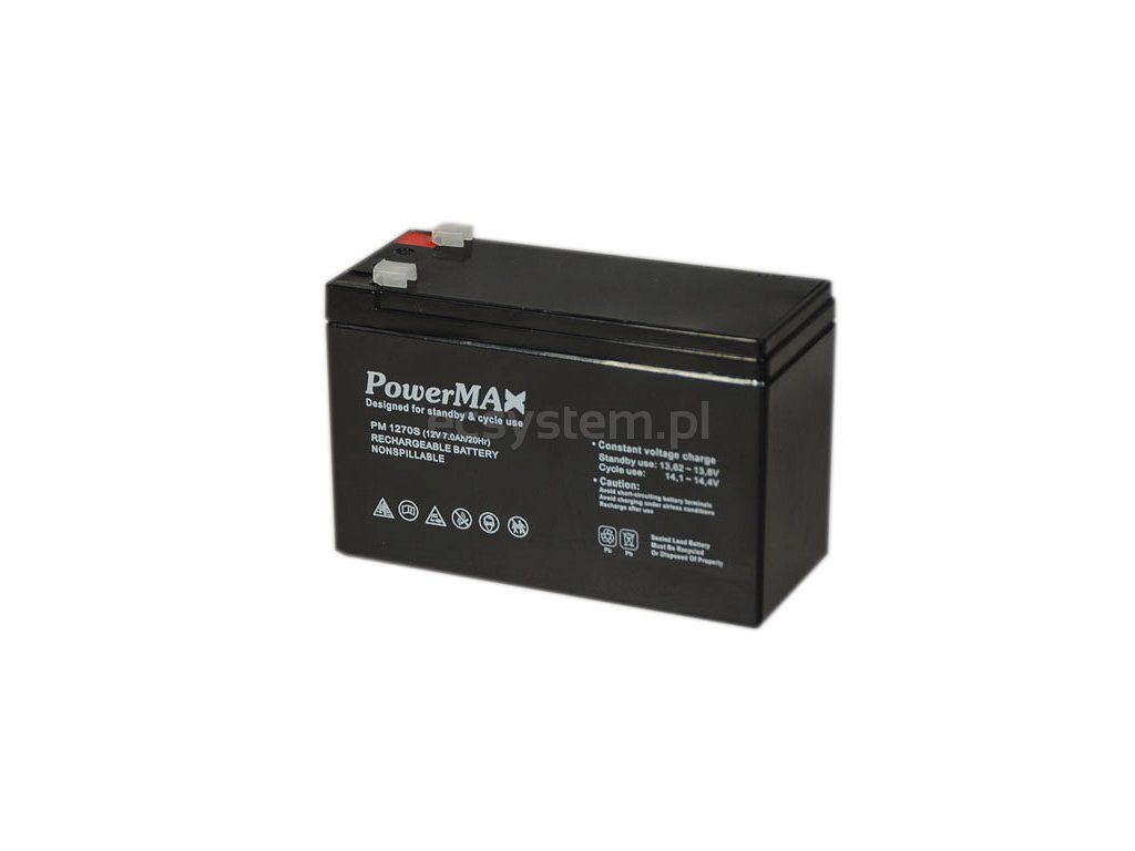 Detail produktu Akumulátor PowerMAX 7 Ah 12 V MaxBat 1270S EC-09741
