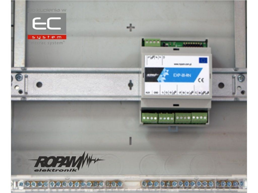 Detail produktu Vstupný expandér pre alarmový systém Ropam EXP-I8-RN-D4M, 8 vstupov EC-18753