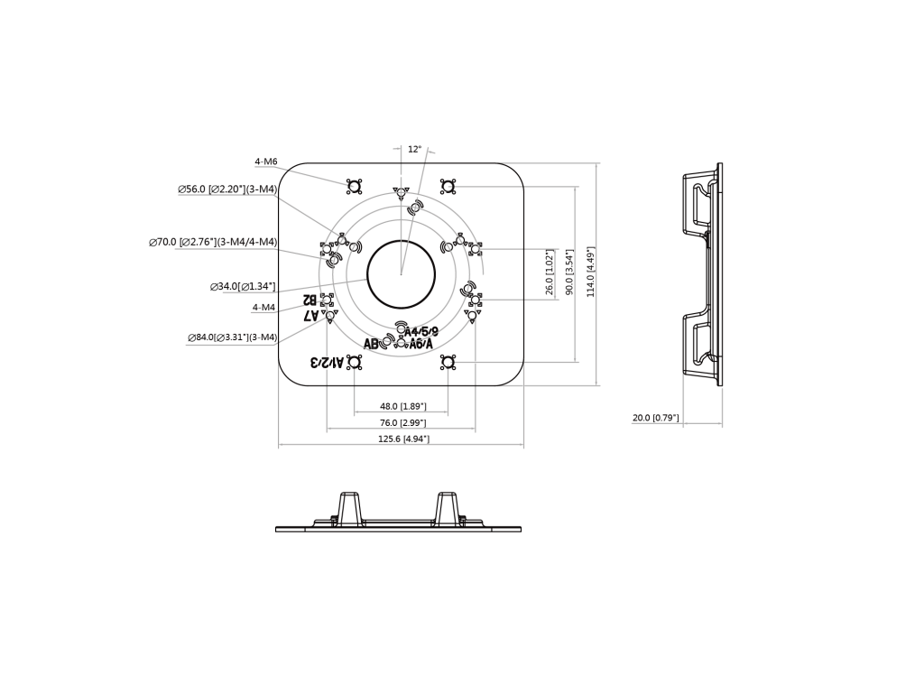 Detail produktu Držiak na stĺp pre kameru BCS Line BCS-ASM EC-31652