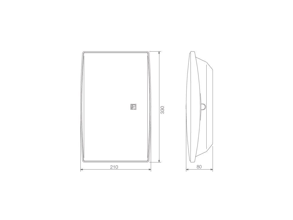 Detail produktu Nástenný 2-pásmový reproduktor 100 V/70 V 10 W TOA BS-1034 EC-18445